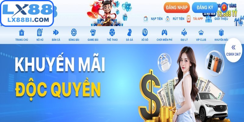 Khuyến mãi LX88 là các chương trình ưu đãi được triển khai dành cho thành viên